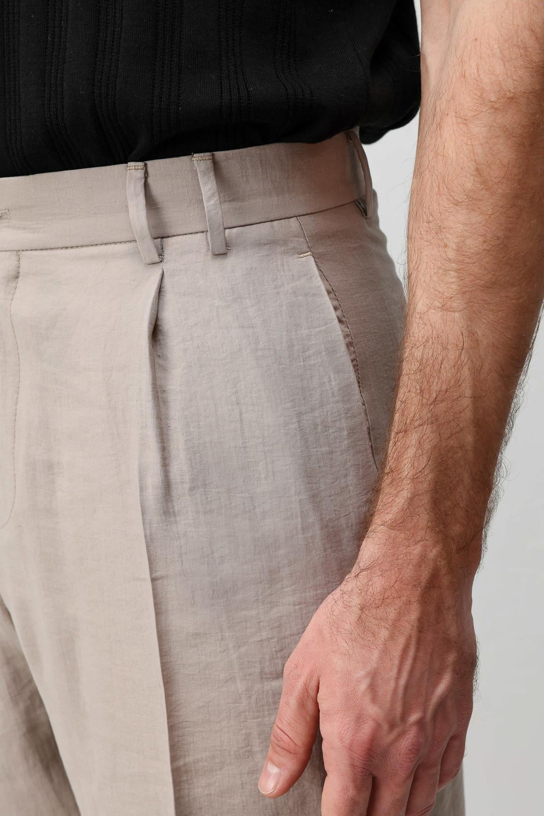 ANT Antioch Bej Lyocell Relaxed Fit Pileli Erkek Pantolon - Azuqueca de Henares