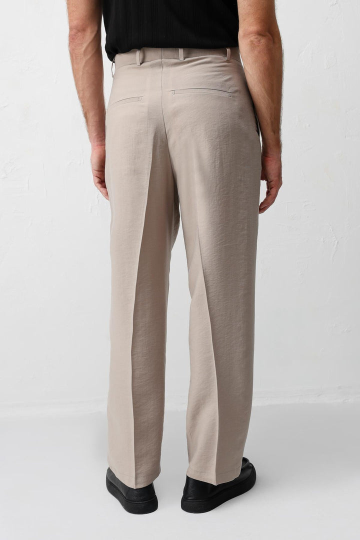 ANT Antioch Bej Lyocell Relaxed Fit Pileli Erkek Pantolon - Azuqueca de Henares