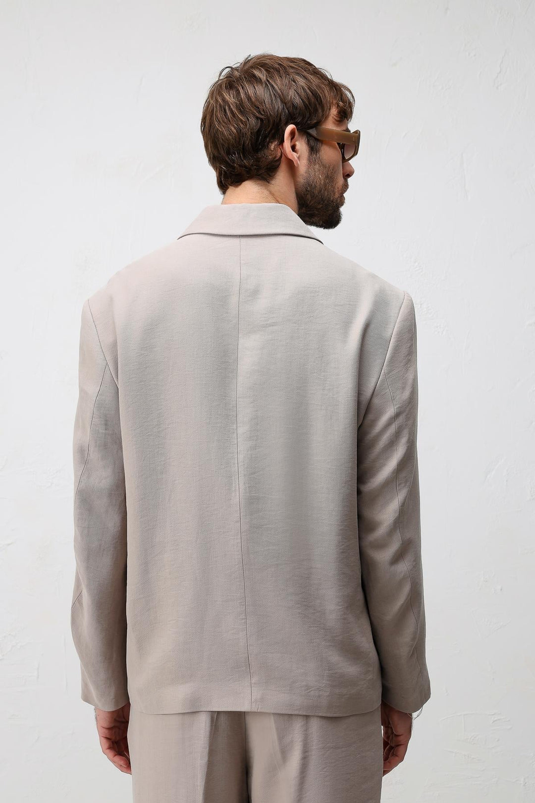 ANT Antioch Bej Modal Karışımlı Relaxed Fit Erkek Blazer Ceket - Swadlincote