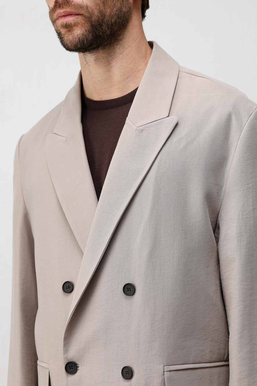 ANT Antioch Bej Modal Karışımlı Relaxed Fit Erkek Blazer Ceket - Swadlincote