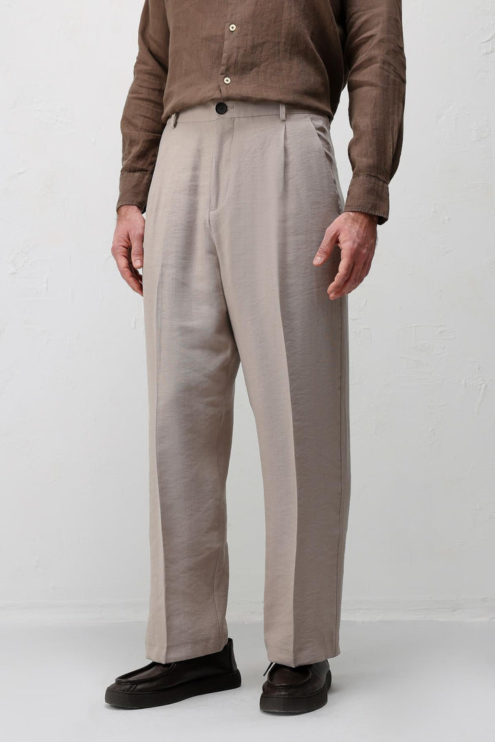 ANT Antioch Bej Modal Kumaş Erkek Pantolon - Barnet
