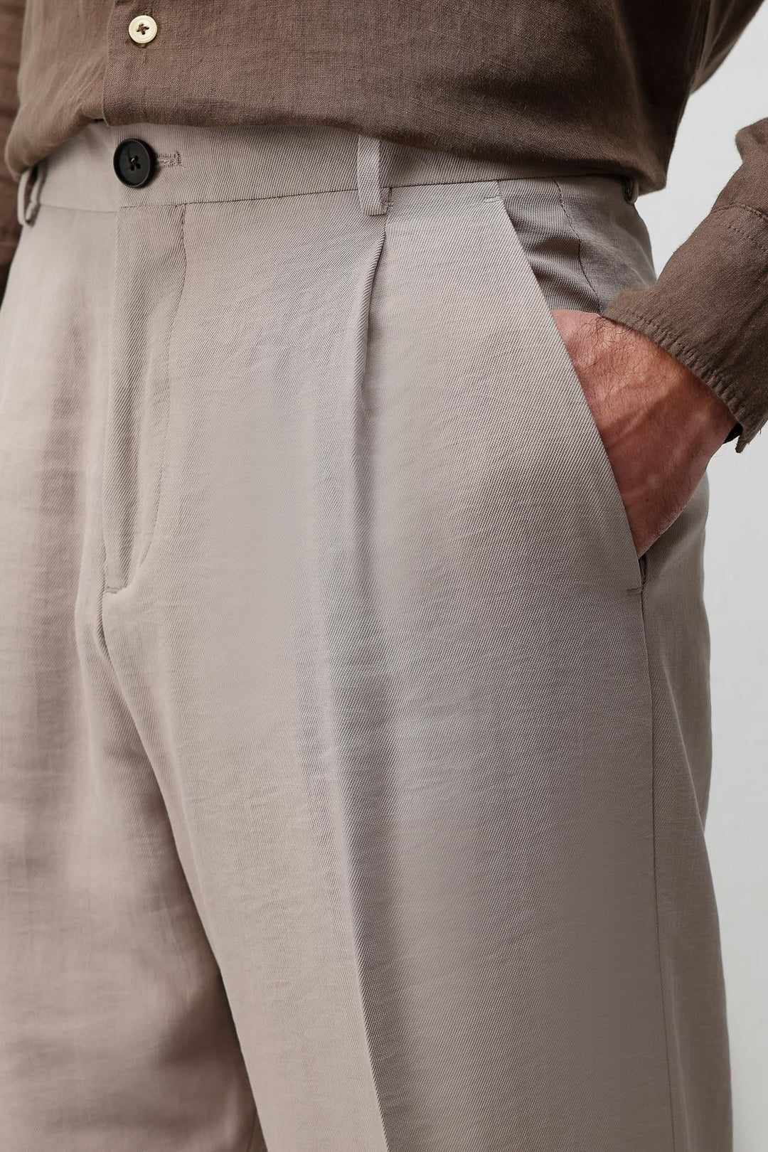 ANT Antioch Bej Modal Kumaş Erkek Pantolon - Barnet