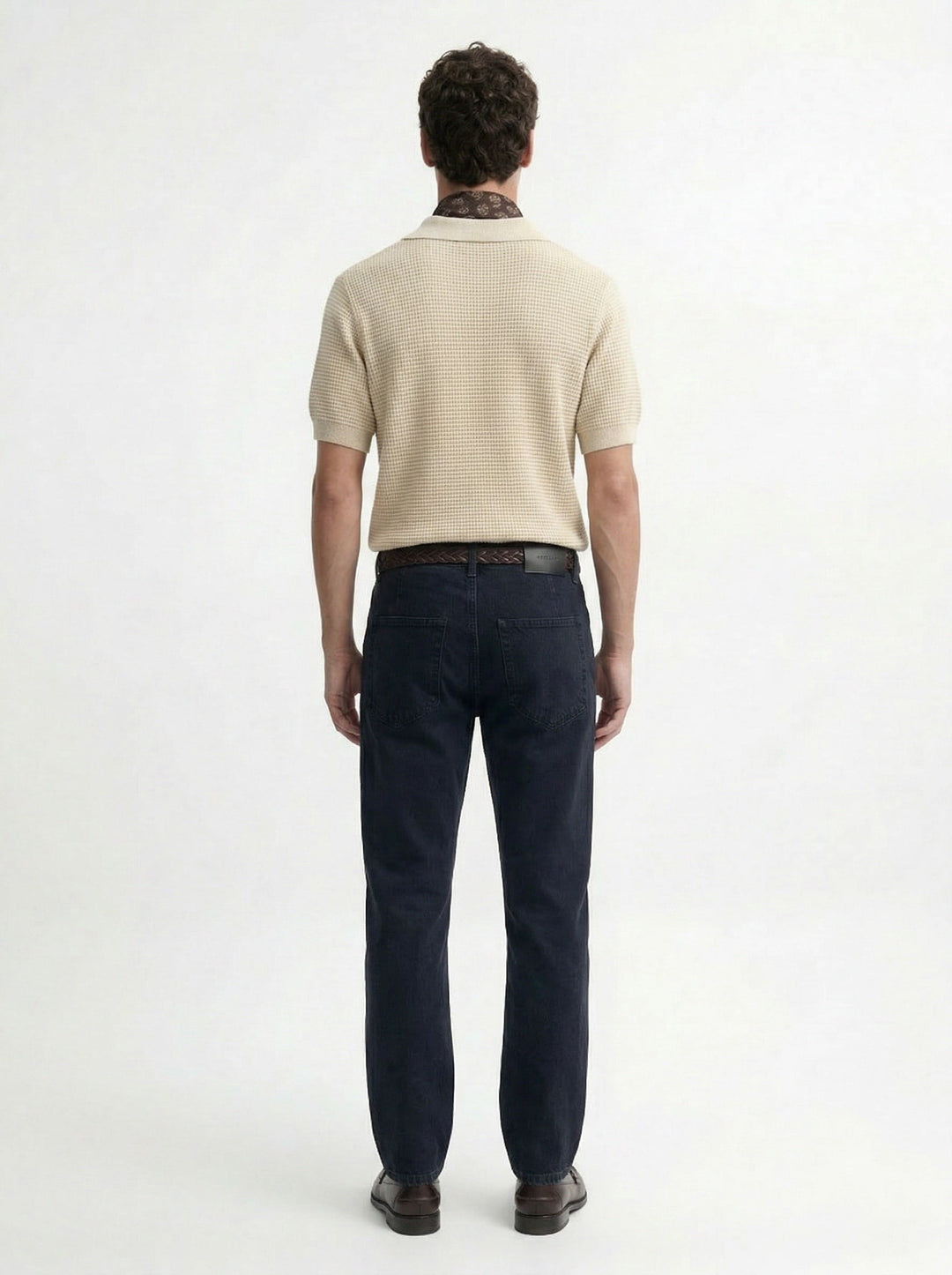 ANT Antioch Bej Örgü Dokulu Polo Yaka Erkek T-Shirt - Levittown