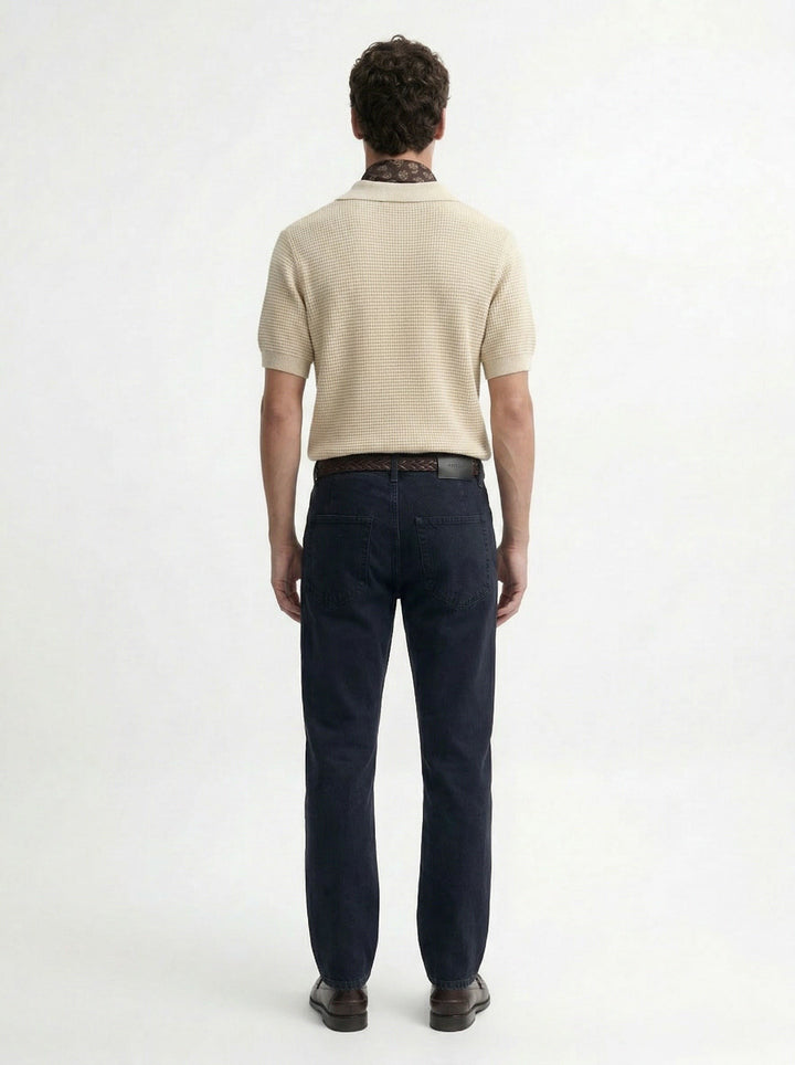 ANT Antioch Bej Örgü Dokulu Polo Yaka Erkek T-Shirt - Levittown