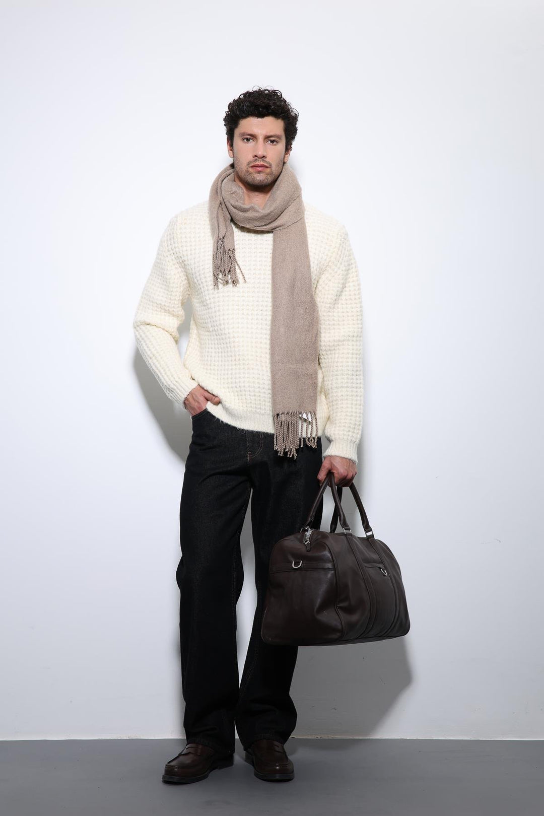 ANT Antioch Lord Knitted Texture Men's Sweater - Haverstraw