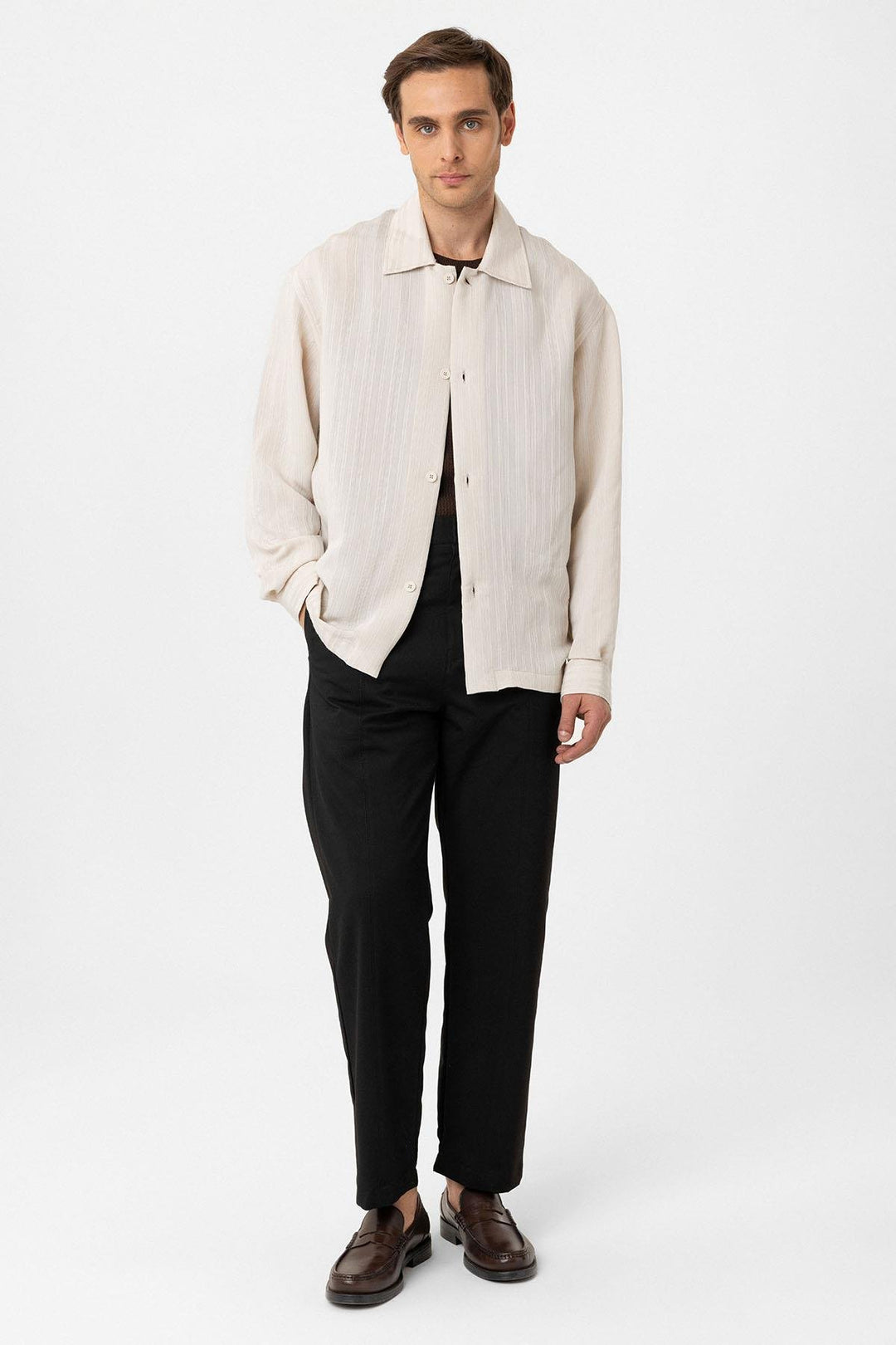 ANT Antioch Lord Oversize Textured Men's Shirt - Crawley