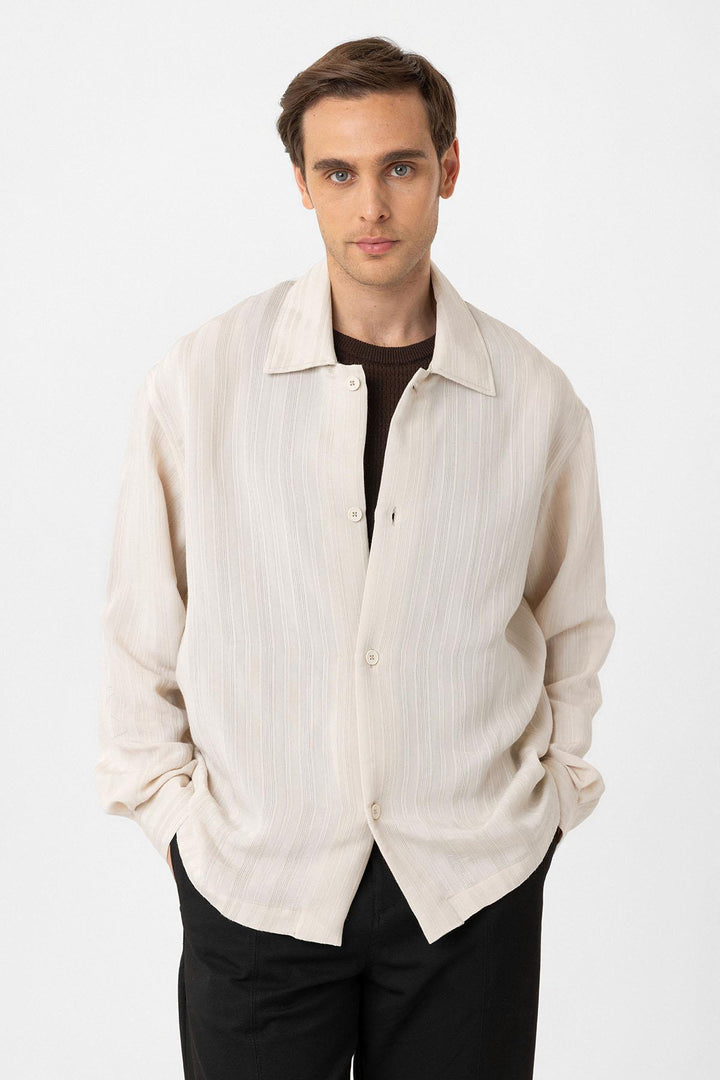 ANT Antioch Lord Oversize Textured Men's Shirt - Crawley