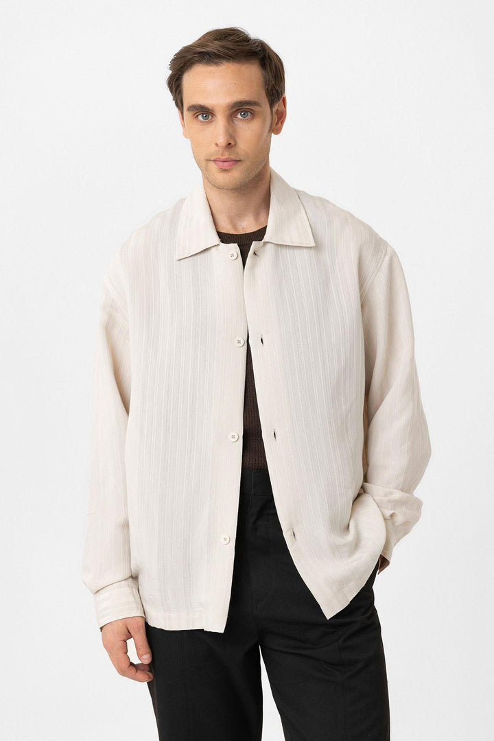 ANT Antioch Lord Oversize Textured Men's Shirt - Crawley