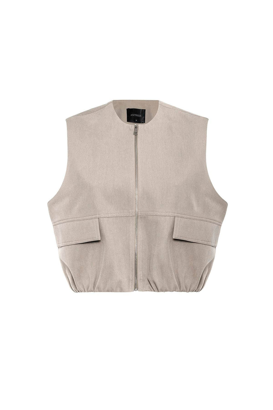 ANT Antioch Bej Oversize Kadın Yelek - Montesilvano