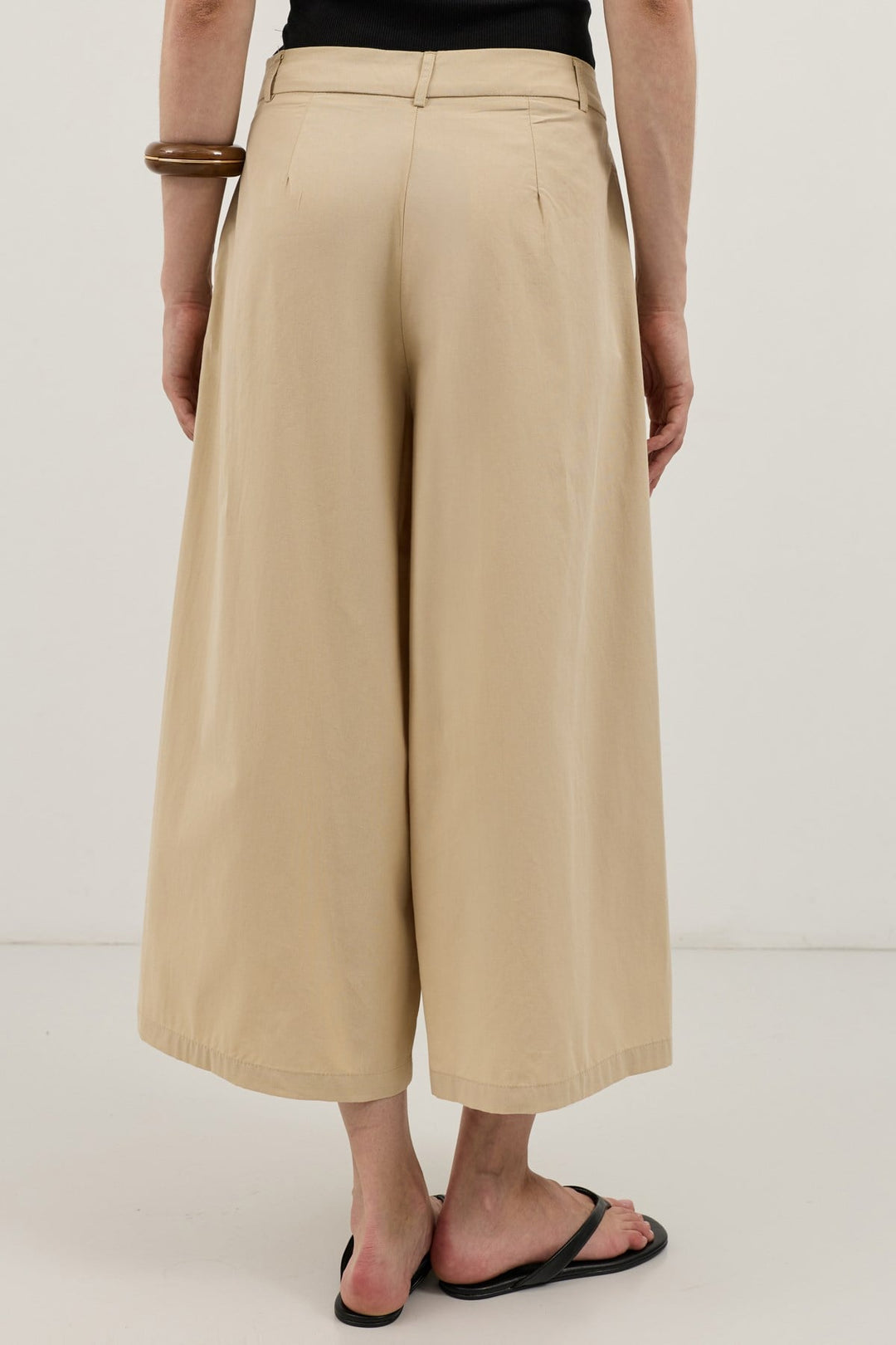 ANT Antioch Bej Pileli Culotte Pantolon - Tulsa