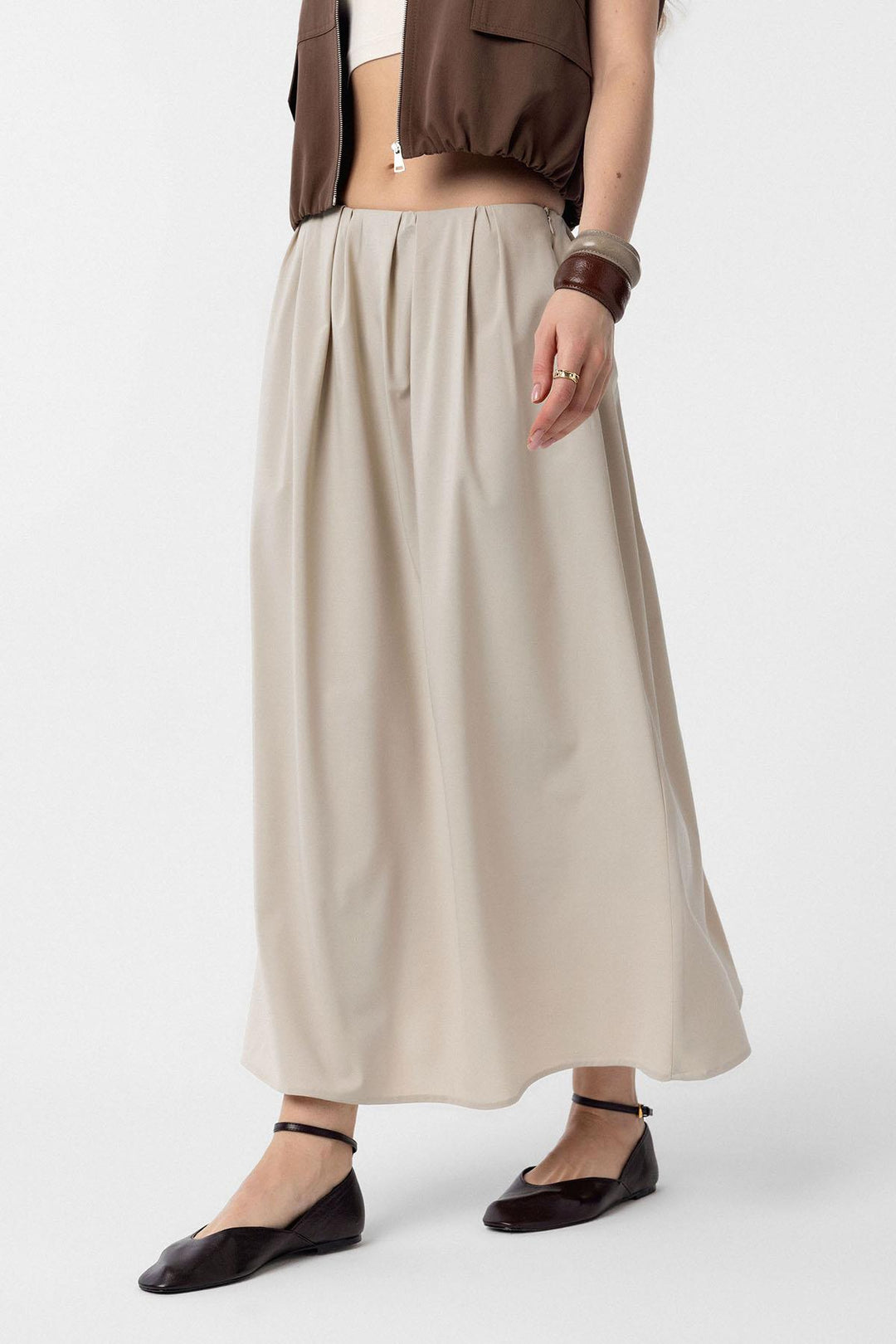 ANT Antioch Lord Puffy Woman Midi Skirt - Bethesda