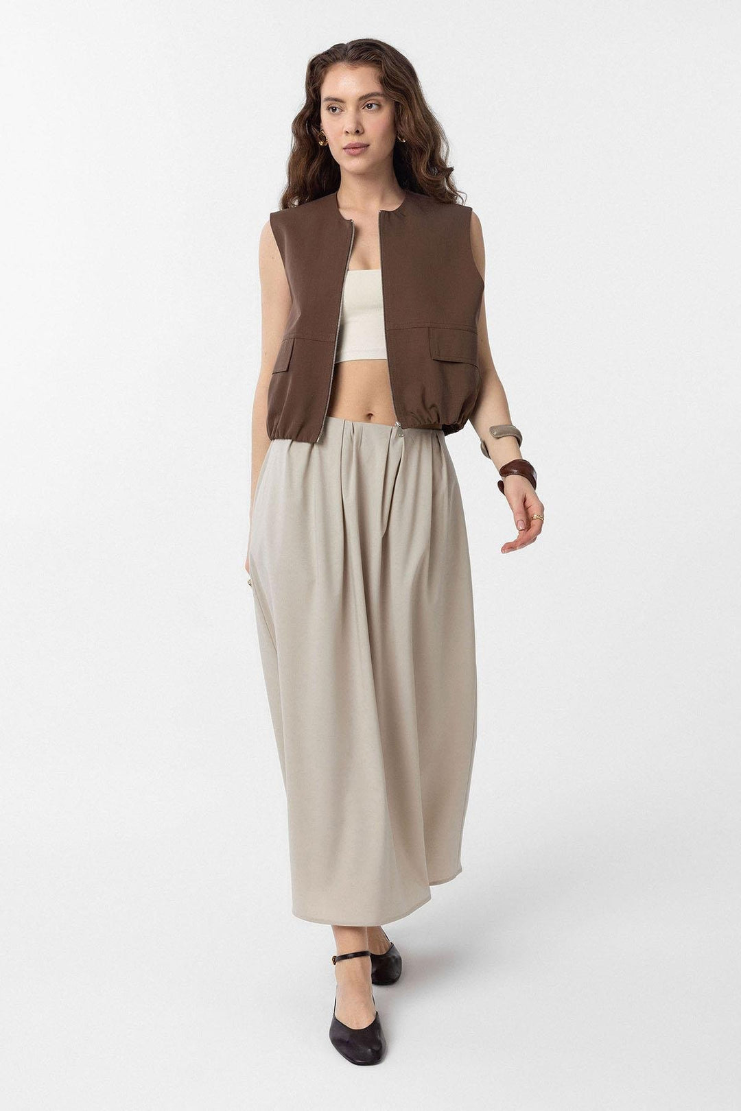 ANT Antioch Lord Puffy Woman Midi Skirt - Bethesda