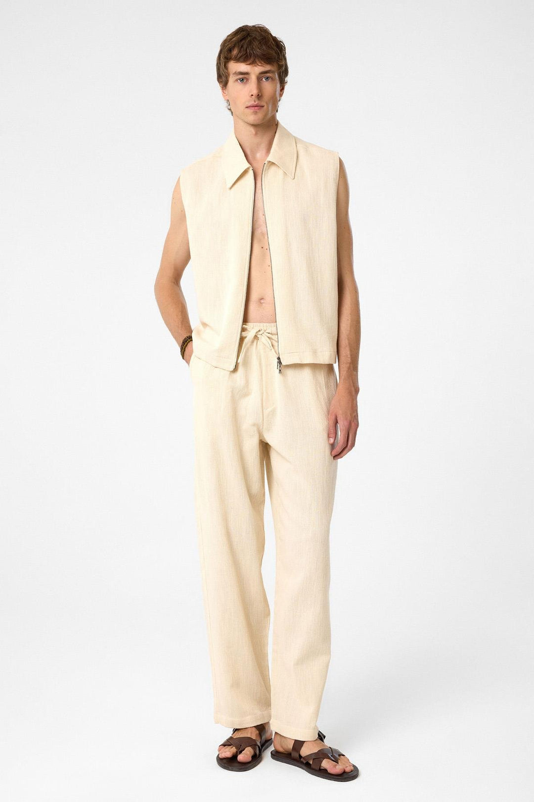 ANT Antioch Lord Polo Neck Textured Men's Vest - Westfield
