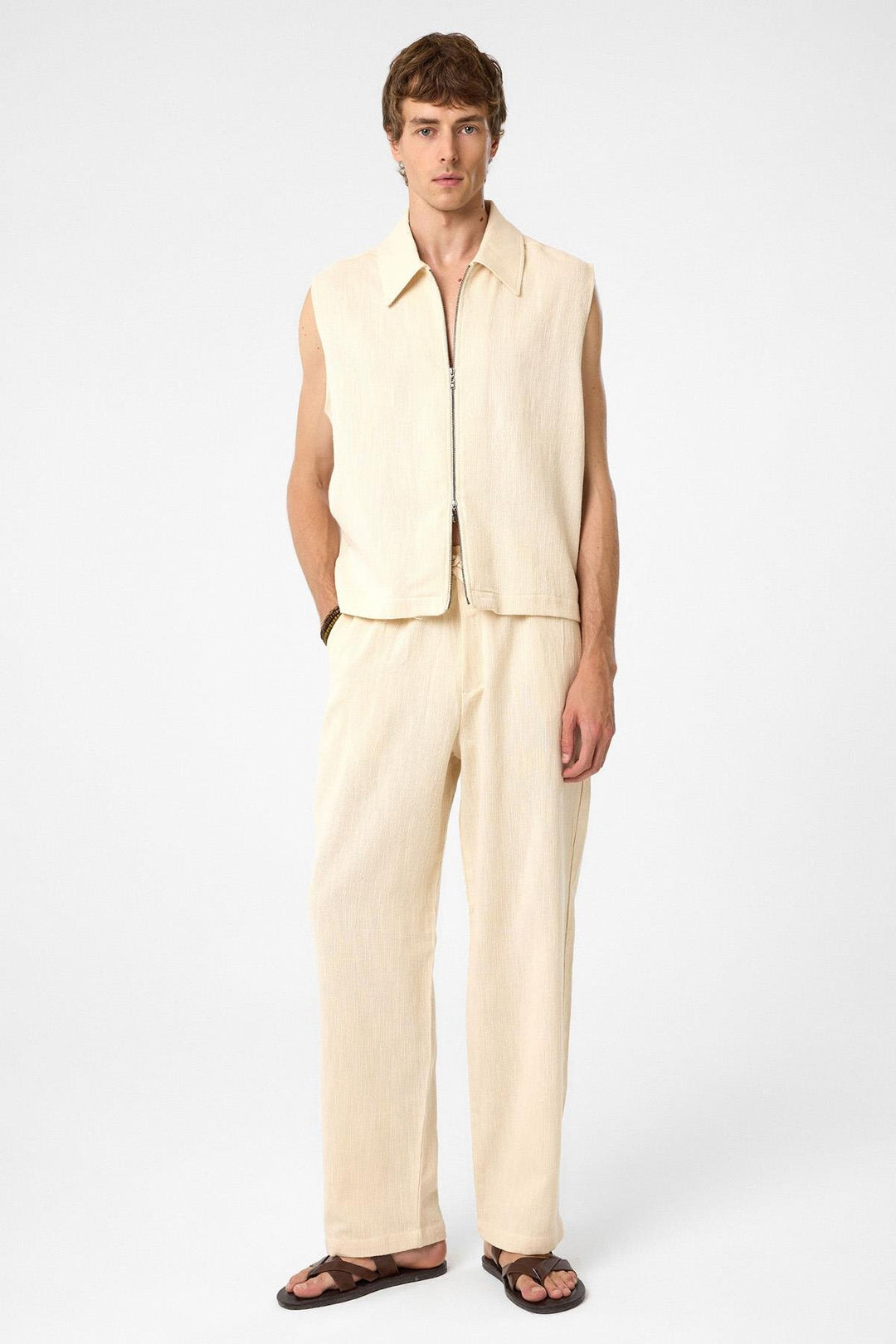 ANT Antioch Lord Polo Neck Textured Men's Vest - Westfield