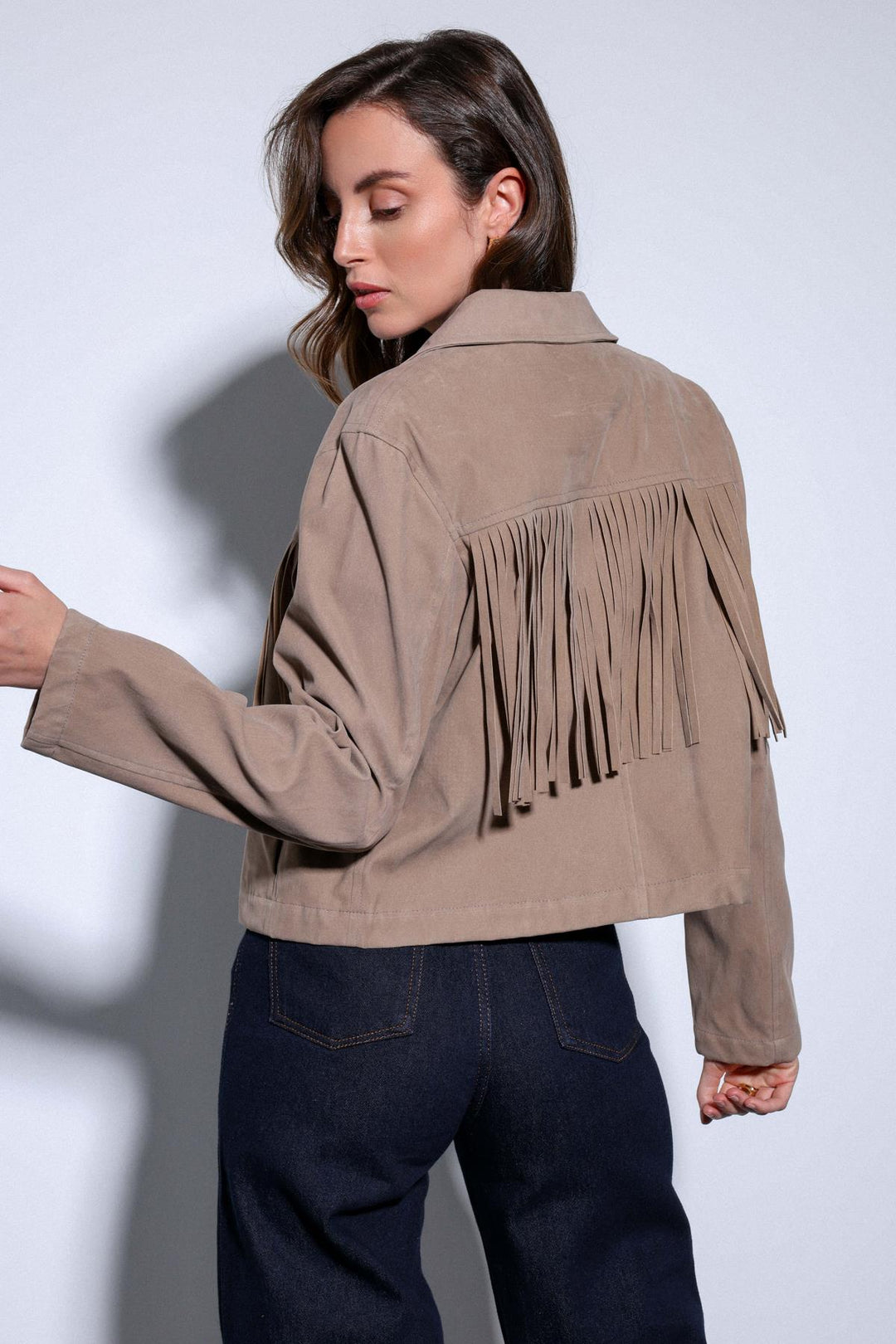 ANT Antioch Lord Tassel Detailed Suede Women's Jacket - Borehamwood