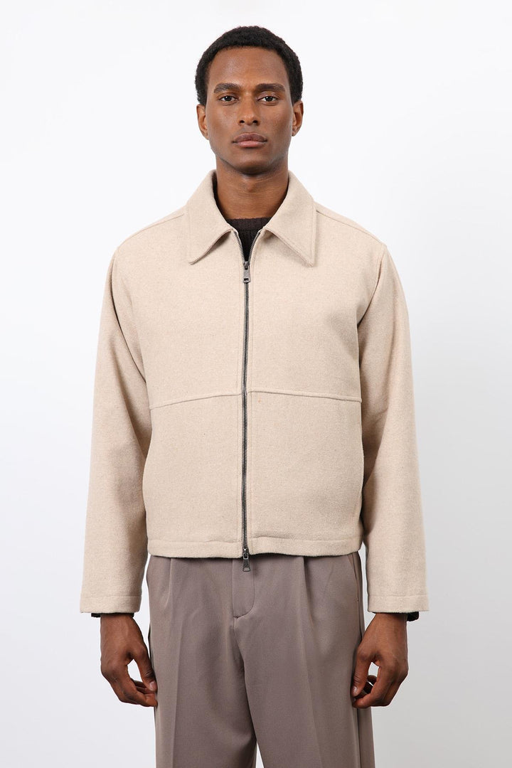 ANT Antioch Bej Regular Fit Dokulu Erkek Mont - Pleasant Grove