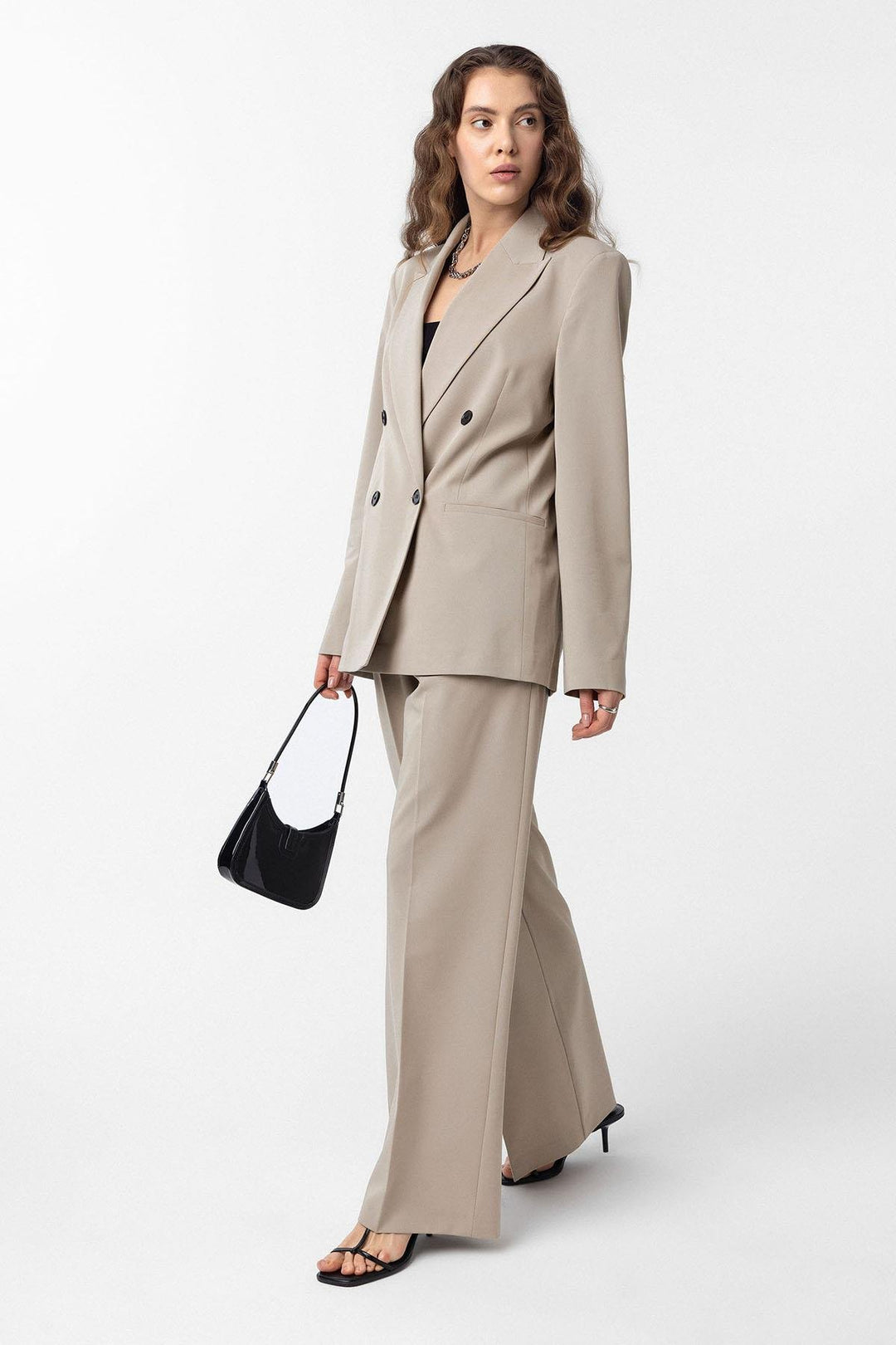 ANT Antioch Bej Regular Fit Wrap Women's Blazer Jacket - Ávila