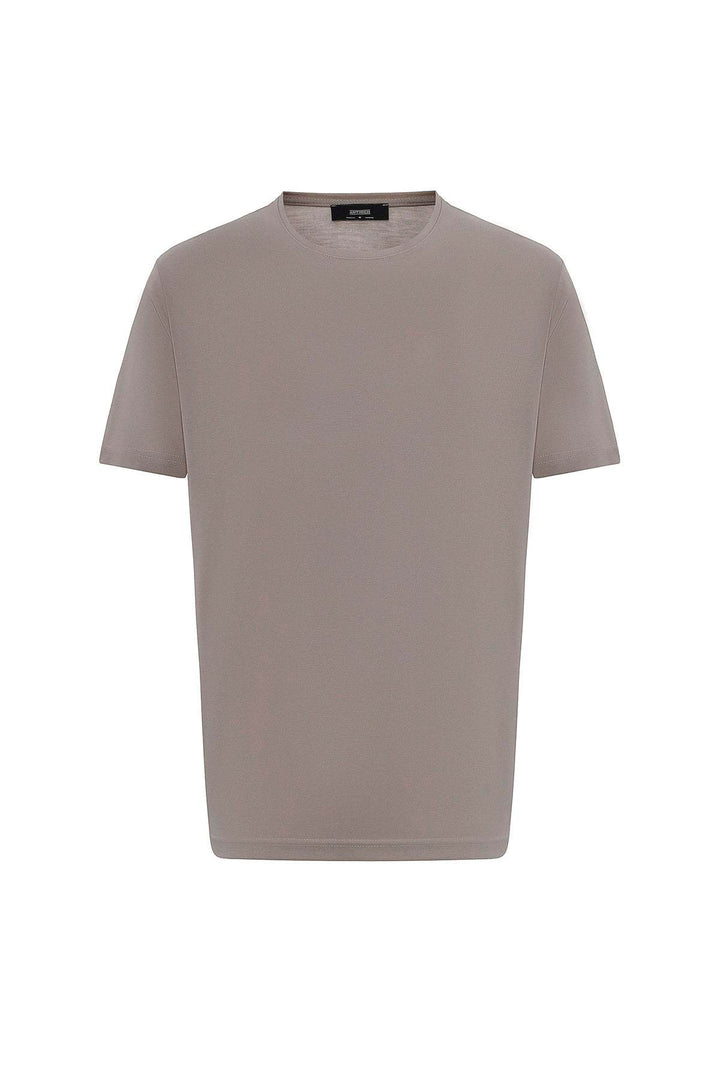 ANT Antioch Bej Regular Fit Modal Technical Fabric Men's T-Shirt - Chieti