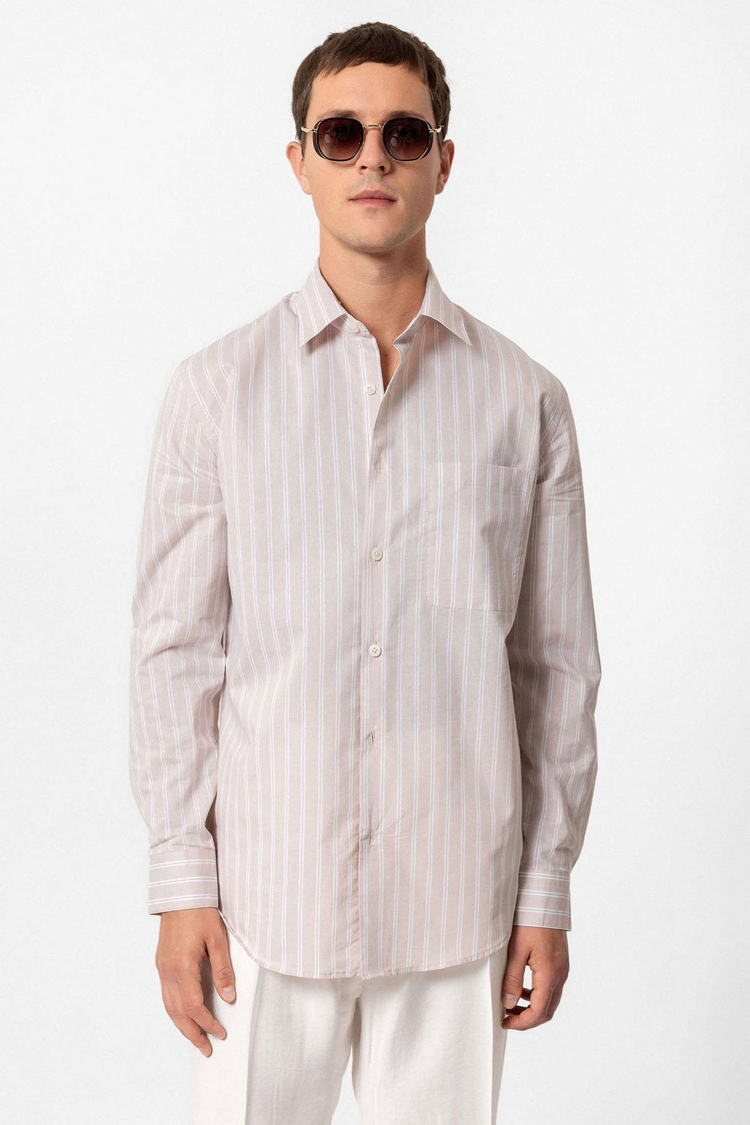 ANT Regular Fit Long Sleeve Striped Men's Shirt - Louisville