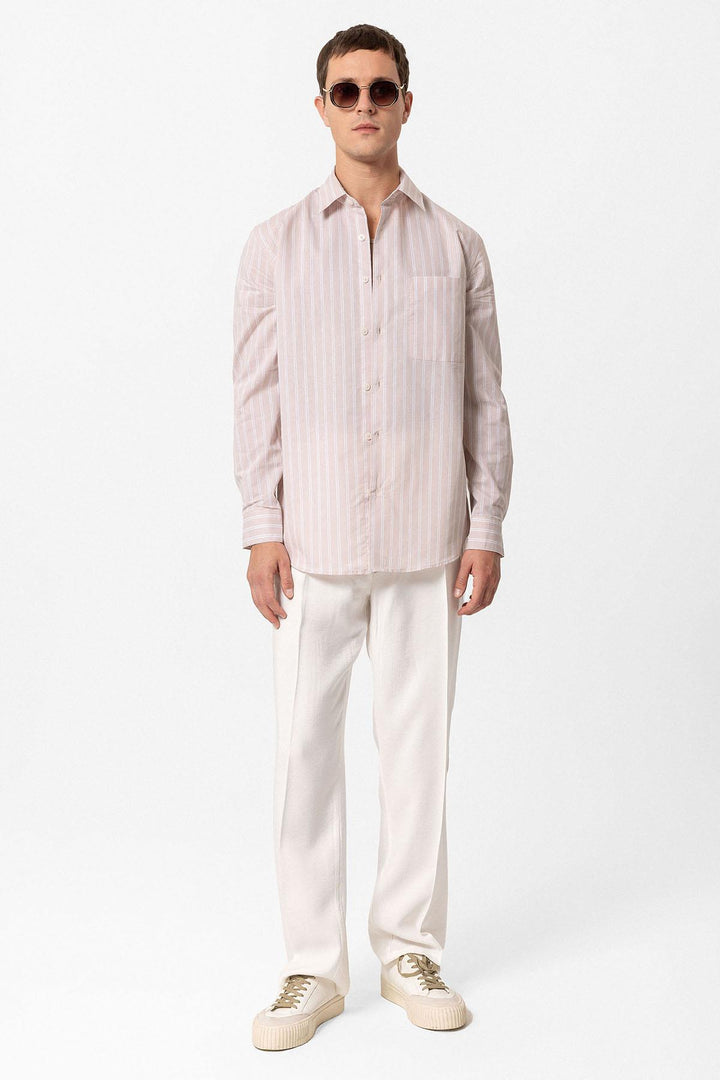 ANT Regular Fit Long Sleeve Striped Men's Shirt - Louisville
