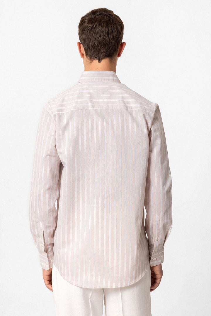 ANT Regular Fit Long Sleeve Striped Men's Shirt - Louisville