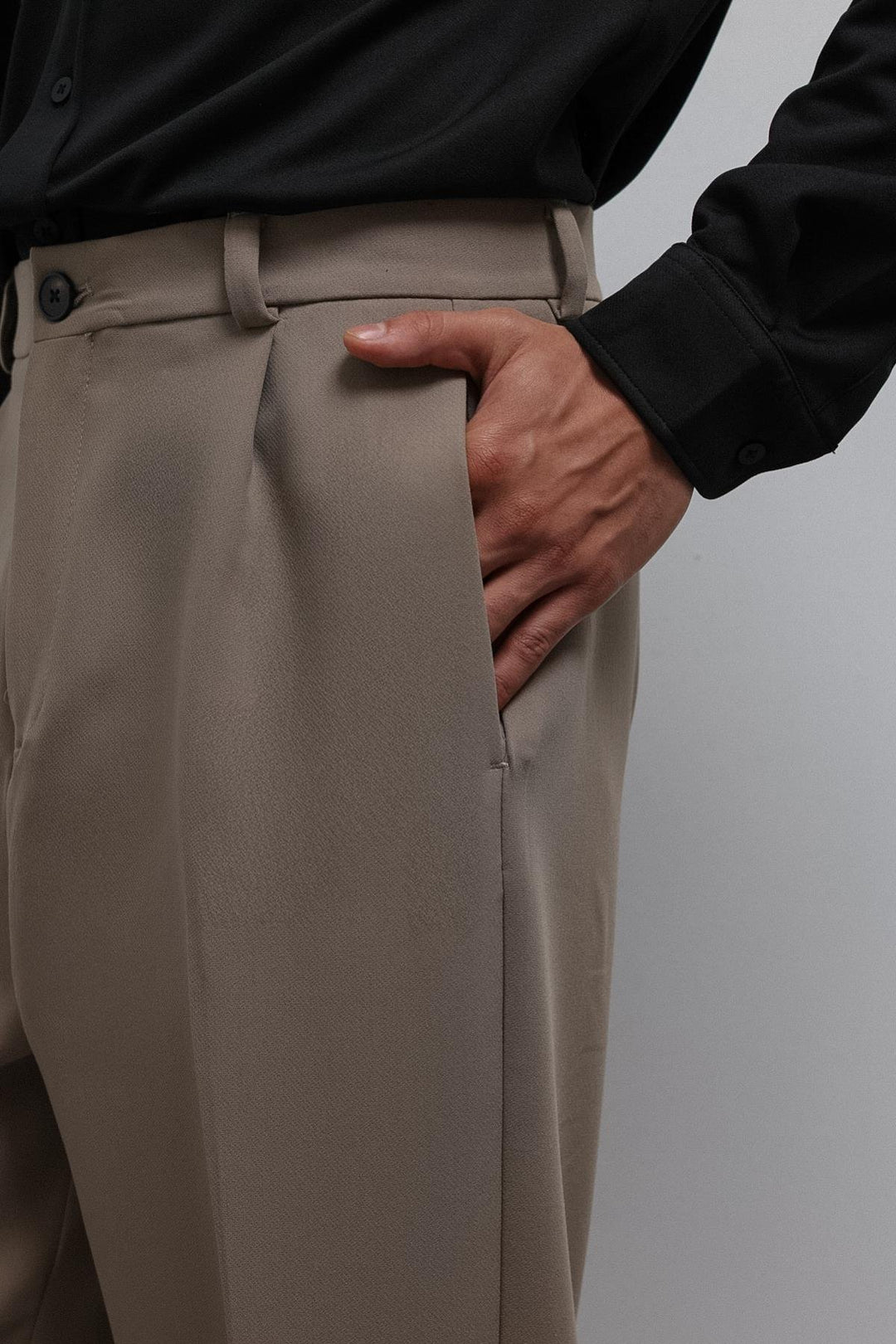 ANT Antioch Bej Relax Fit Baggy Pilili Erkek Pantolon - Randallstown