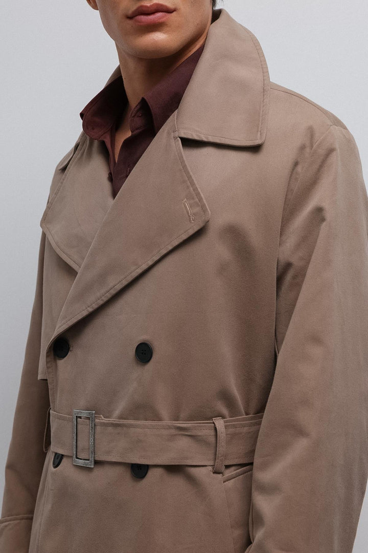 ANT Antioch Bej Relax Fit Men's Trench Coat - San Luis Potosí