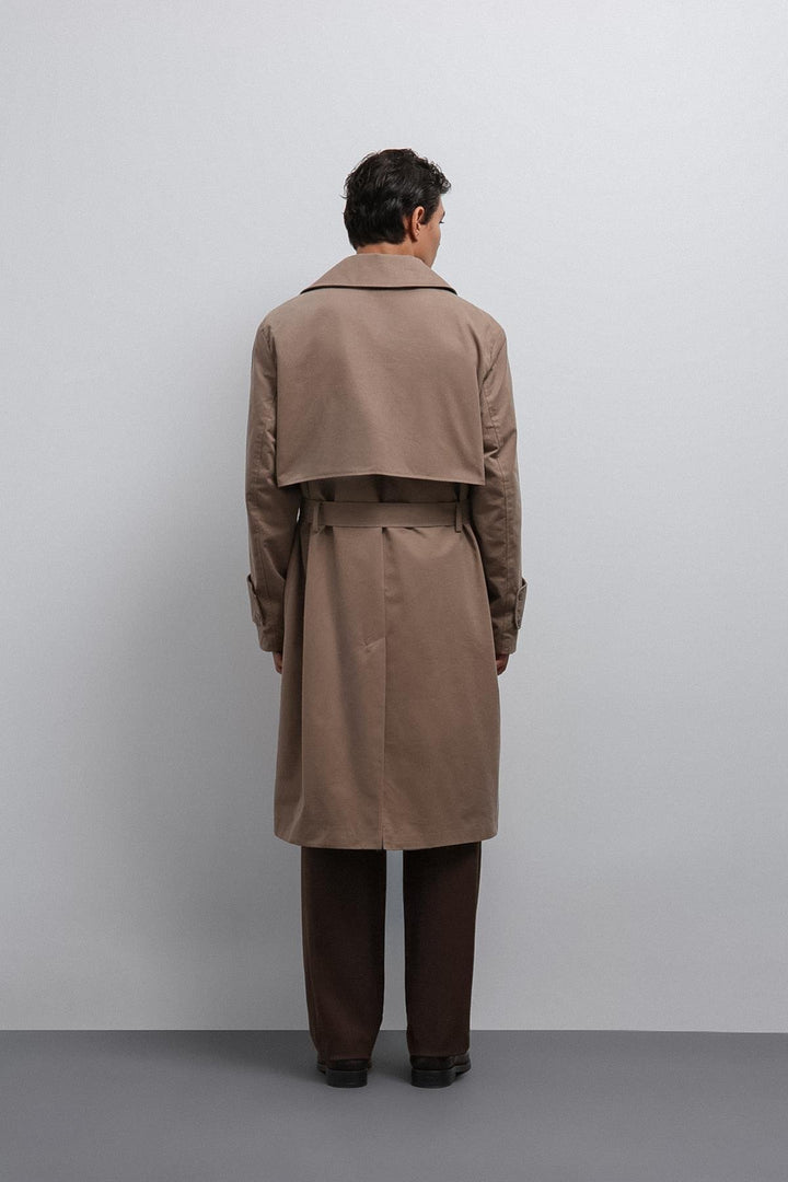 ANT Antioch Bej Relax Fit Men's Trench Coat - San Luis Potosí