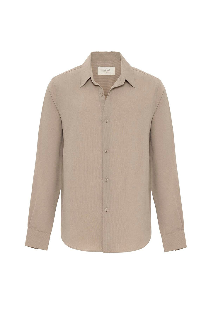 ANT Antioch Bej Relax Fit Modal Fabric Men's Shirt - Walthamstow