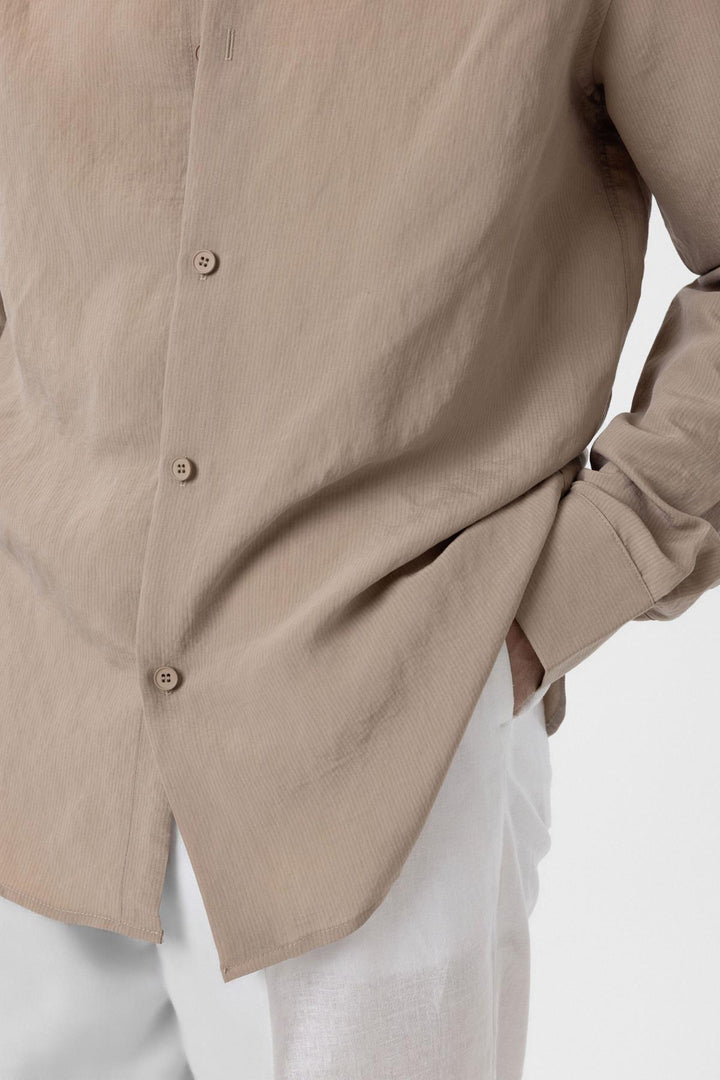 ANT Antioch Bej Relax Fit Modal Fabric Men's Shirt - Walthamstow