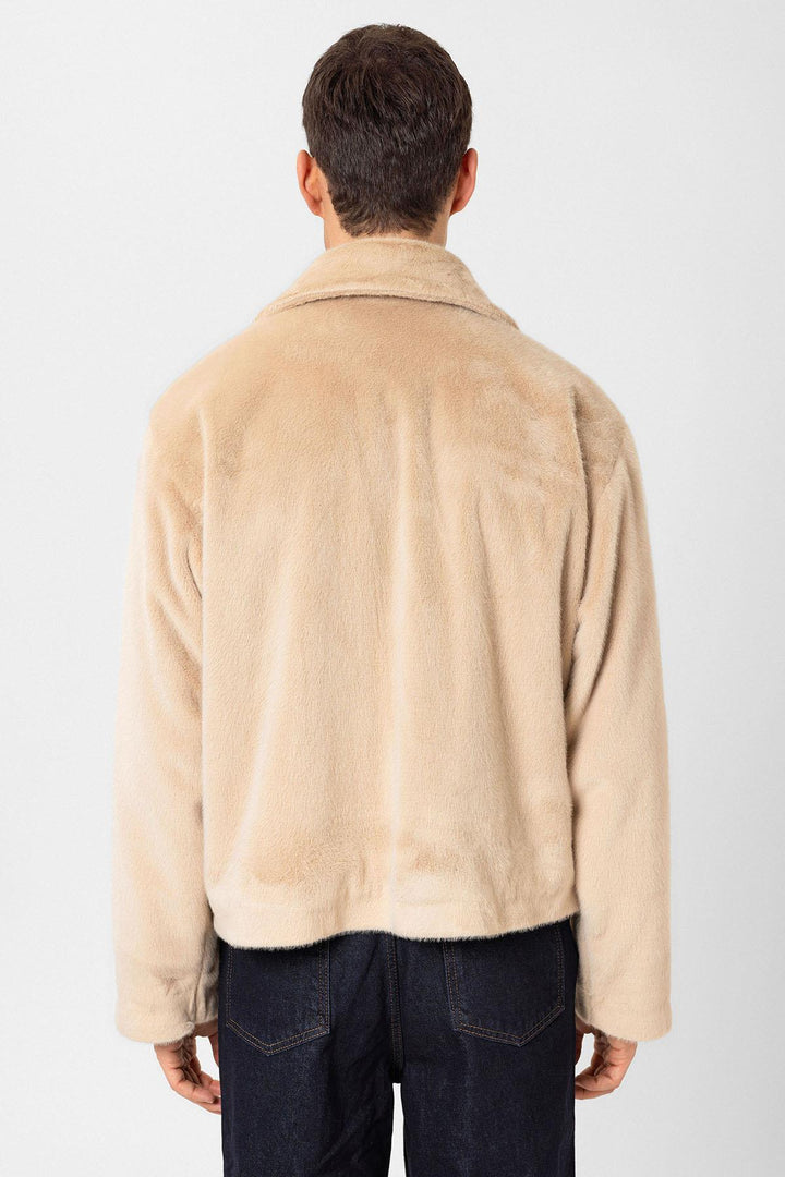 ANT Antioch Bej Relax Fit Soft Textured Men's Coat - Littleton