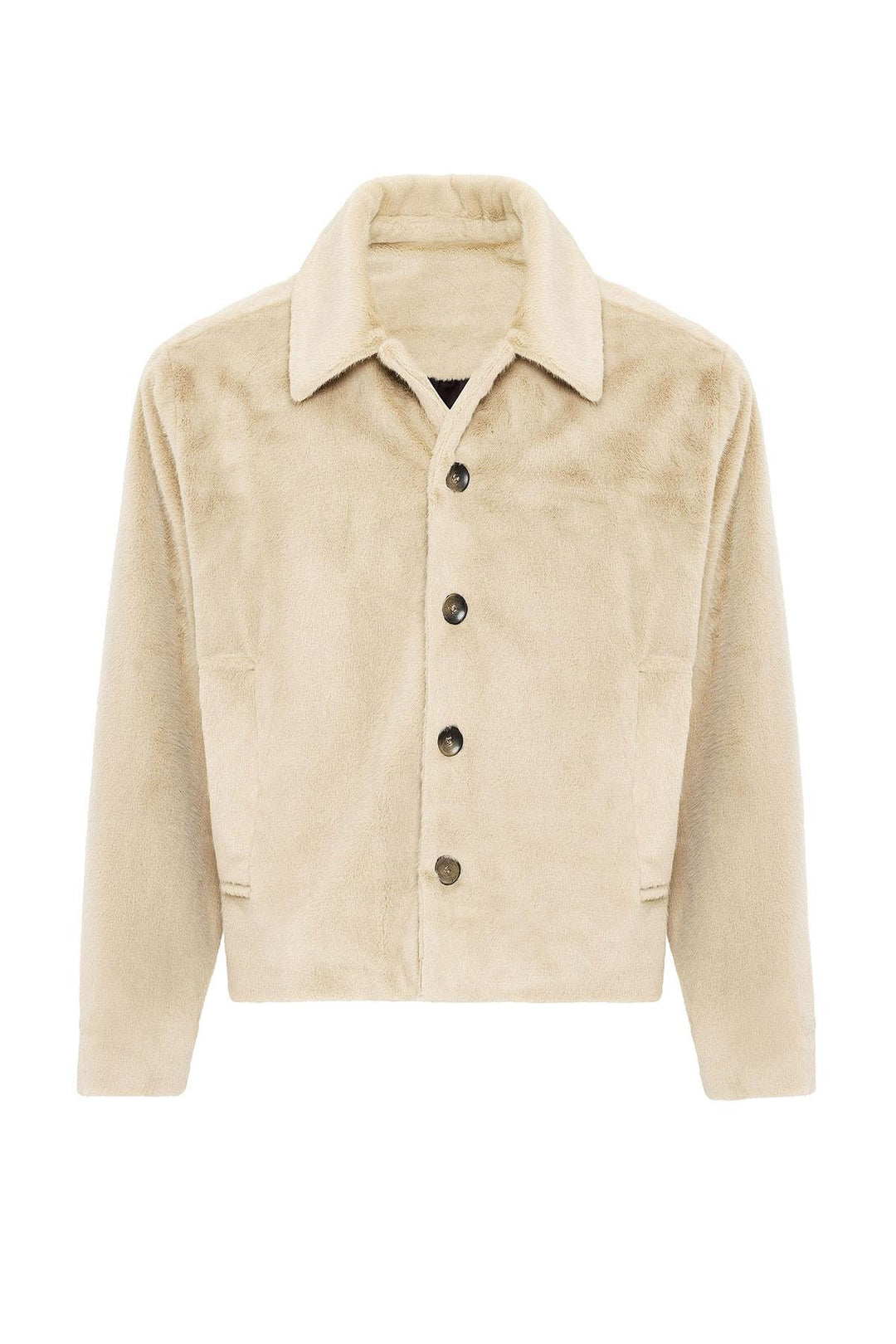 ANT Antioch Bej Relax Fit Soft Textured Men's Coat - Littleton