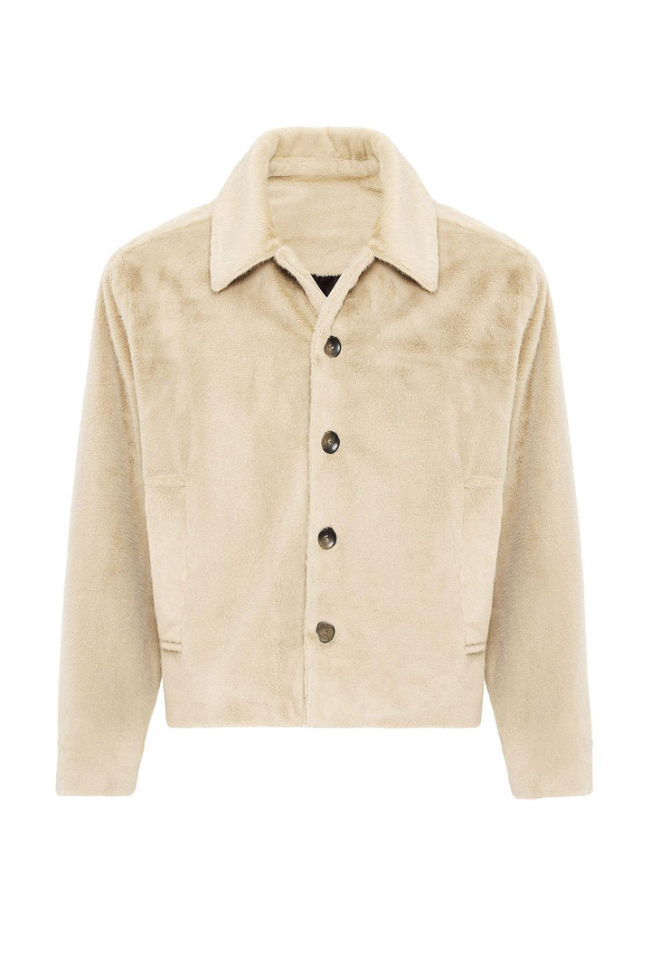 ANT Antioch Bej Relax Fit Soft Textured Men's Coat - Littleton