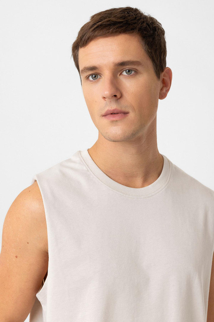 ANT Antioch Bej Relaxed Fit Men's Tank Top - Farmington Hills