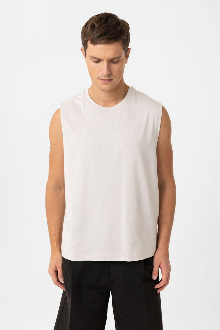 ANT Antioch Bej Relaxed Fit Men's Tank Top - Farmington Hills