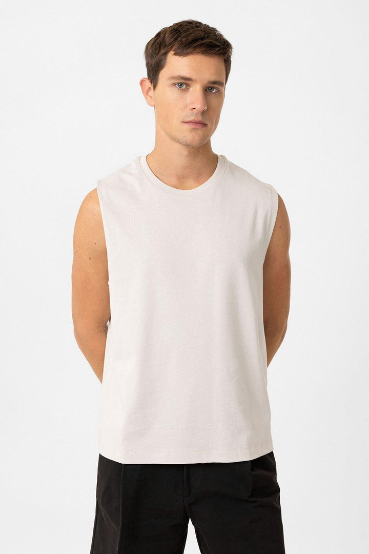 ANT Antioch Bej Relaxed Fit Men's Tank Top - Farmington Hills