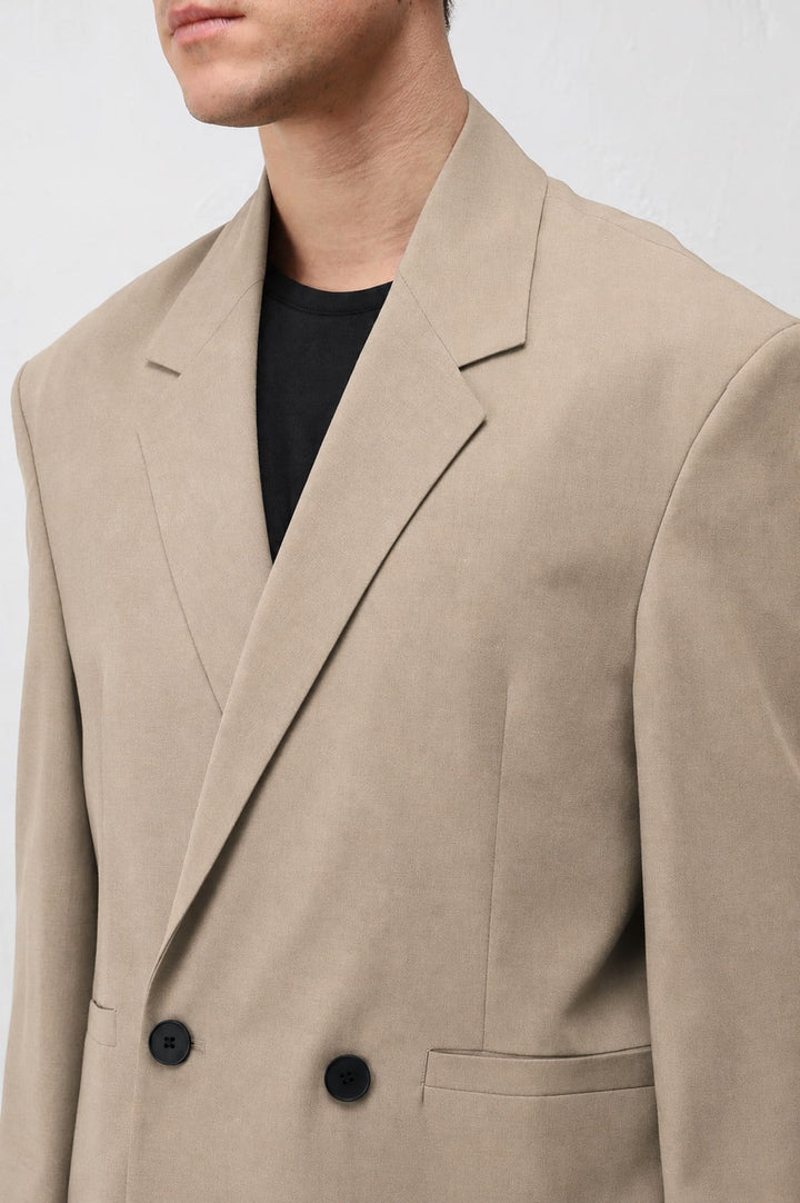 ANT Antioch Bej Relaxed Fit Erkek Blazer Ceket - Massy