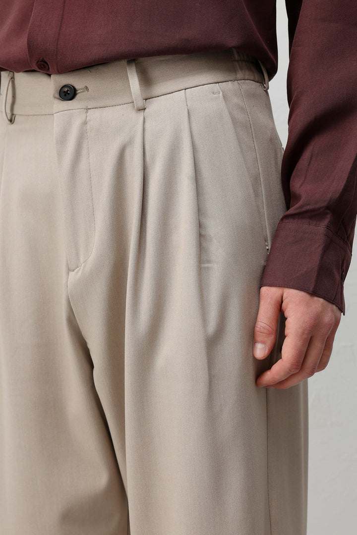 ANT Antioch Bej Relaxed Fit Erkek Pantolon - Telford