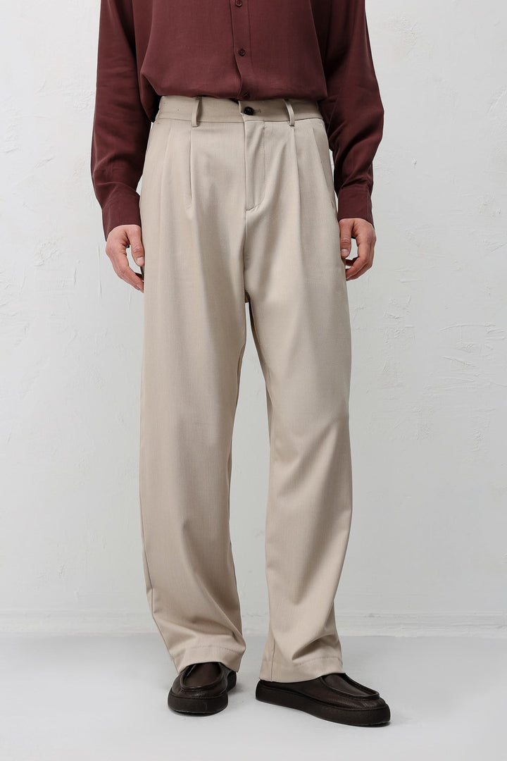 ANT Antioch Bej Relaxed Fit Erkek Pantolon - Telford