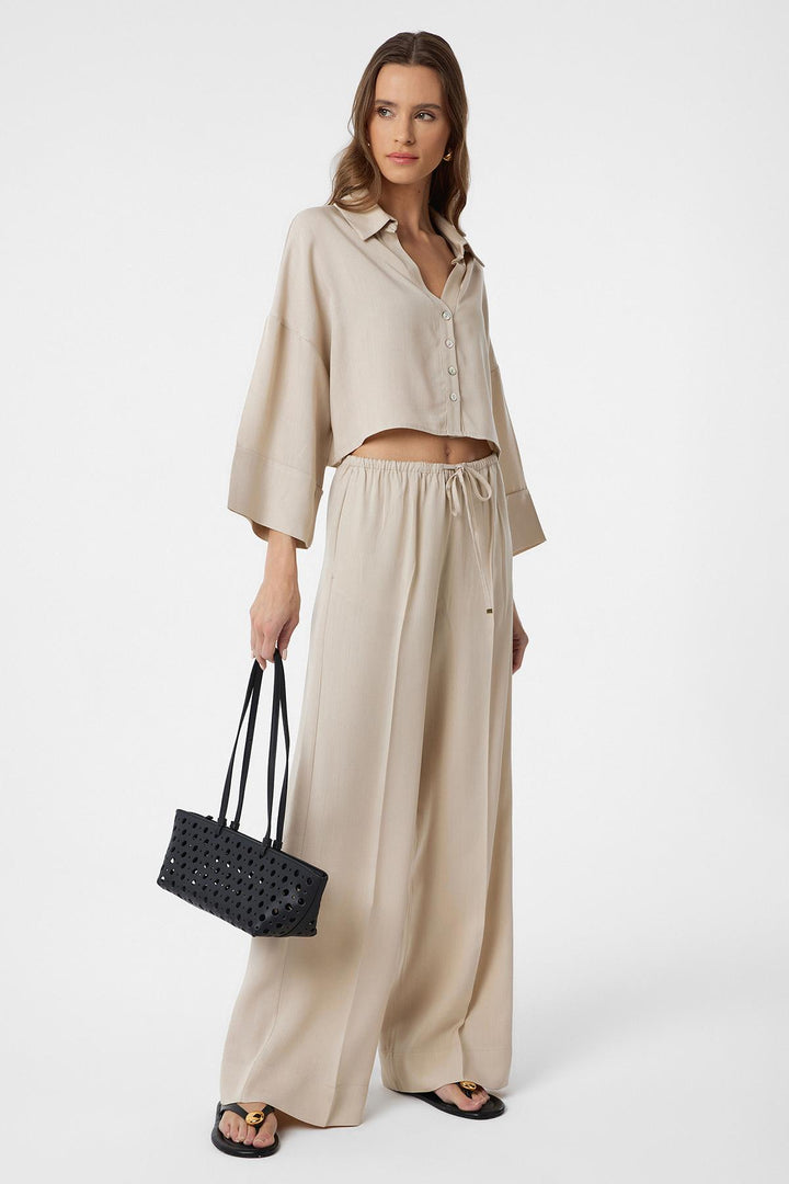 ANT Antioch Bej Relaxed Women's Pants - East Honolulu
