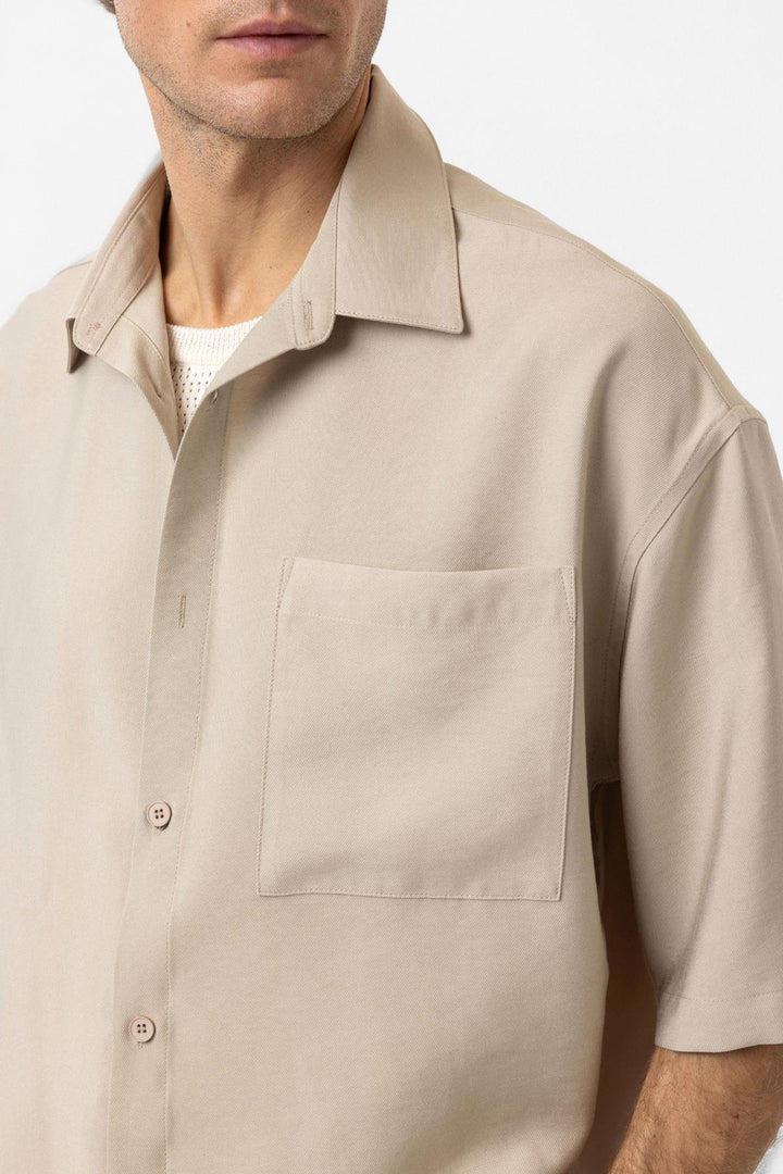 ANT Antioch Bej Relaxed Short Sleeve Men's Shirt - Mönchengladbach