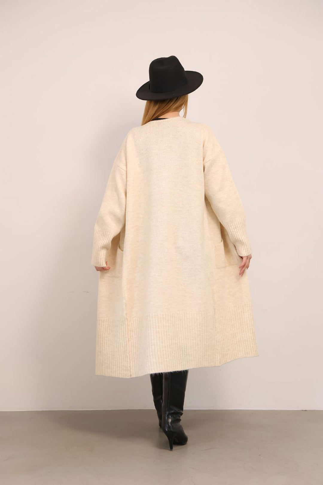 Beige Casual Soft Textured Knit Cardigan BCES-252009 - Davenport