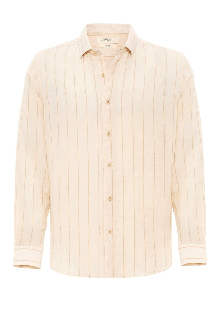 ANT Slim Fit Striped Men's Shirt - Norfolk