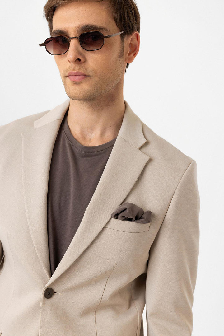 ANT Antioch Bej Slim Fit Comfort Men's Suit - Playas de Rosarito