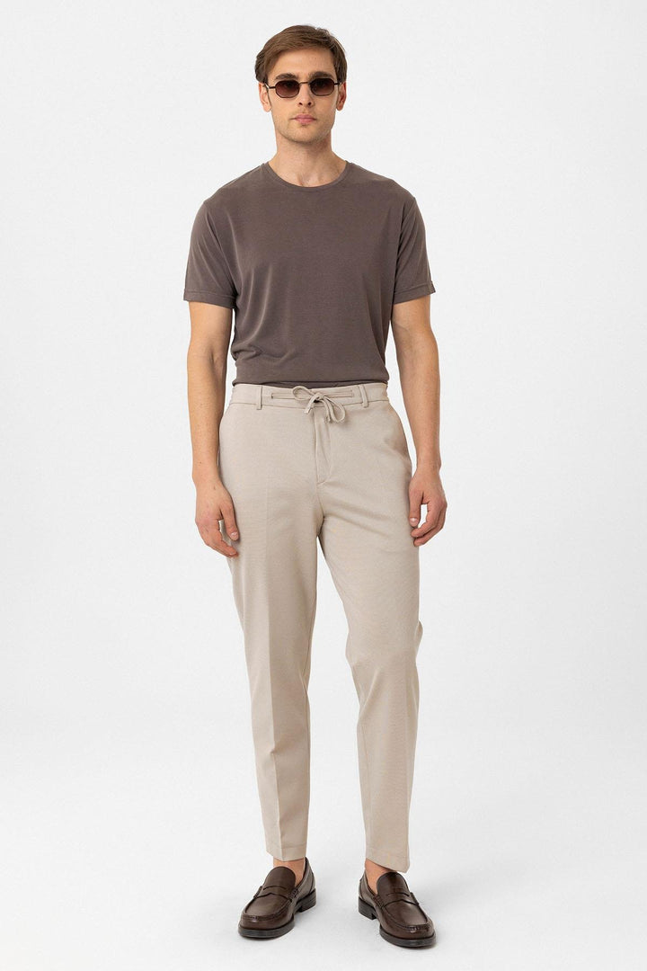 ANT Antioch Bej Slim Fit Comfort Men's Suit - Playas de Rosarito