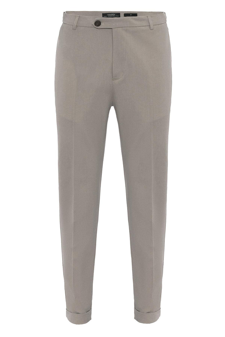 ANT Antioch Bej Slim Fit Duble Paça Erkek Pantolon - Garbsen