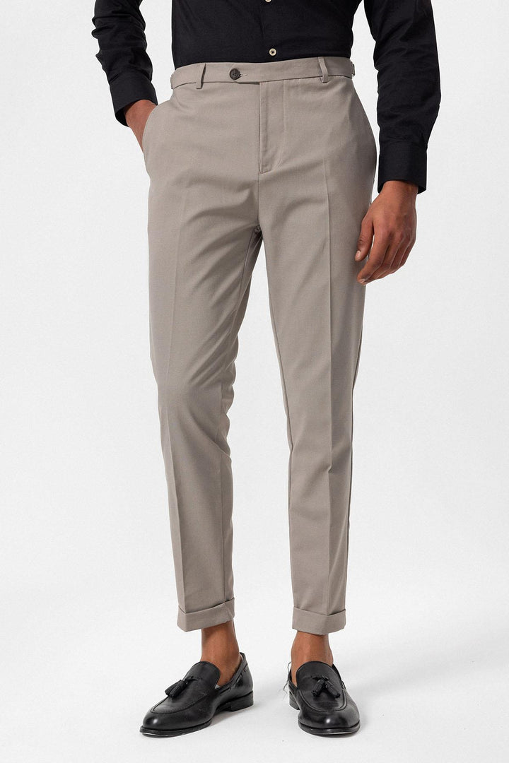 ANT Antioch Bej Slim Fit Duble Paça Erkek Pantolon - Garbsen