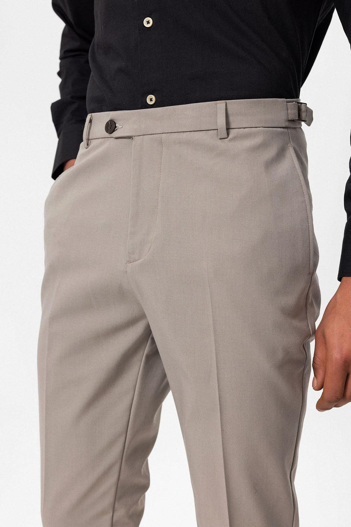 ANT Antioch Bej Slim Fit Duble Paça Erkek Pantolon - Garbsen
