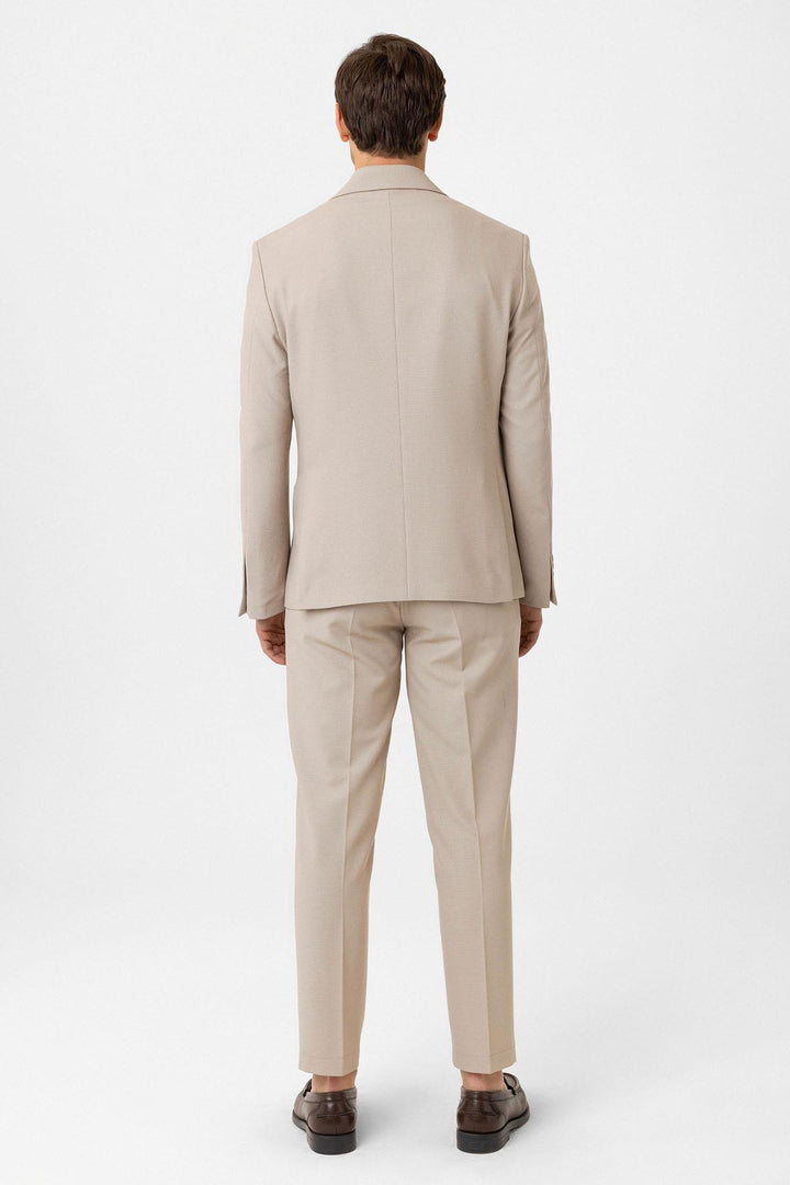 ANT Antioch Bej Slim Fit Klasik Erkek Takım - Puebla