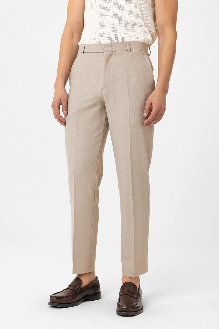 ANT Antioch Bej Slim Fit Klasik Erkek Takım - Puebla